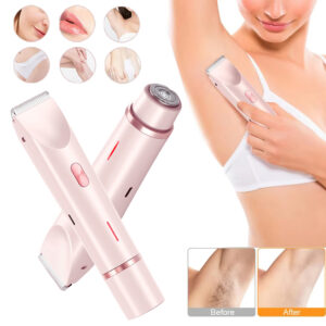 2 In 1 Hair Remover Women's Double Head Shaver Trimmer Electric Razor