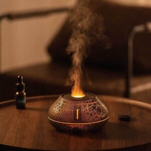 Humidifier Colorful Simulation Flame Aroma Diffuser Desktop Creativity