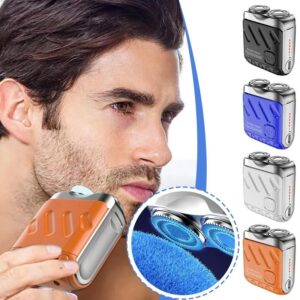 Portable Dual Ring Electric Mini Shaver Men Travel Rechargeable Pocket Razors