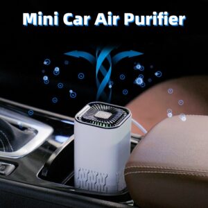 Car Air Purifier Portable Negative Ion Generator Remove Dust Smoke Air Freshen