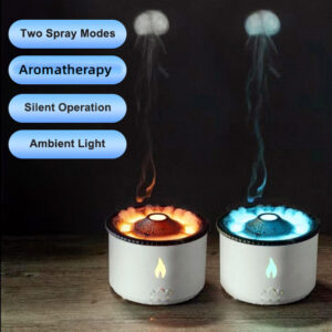 Oil Humidifier Diffuser Volcano Aromatherapy Jellyfish Air Flame Humidifier